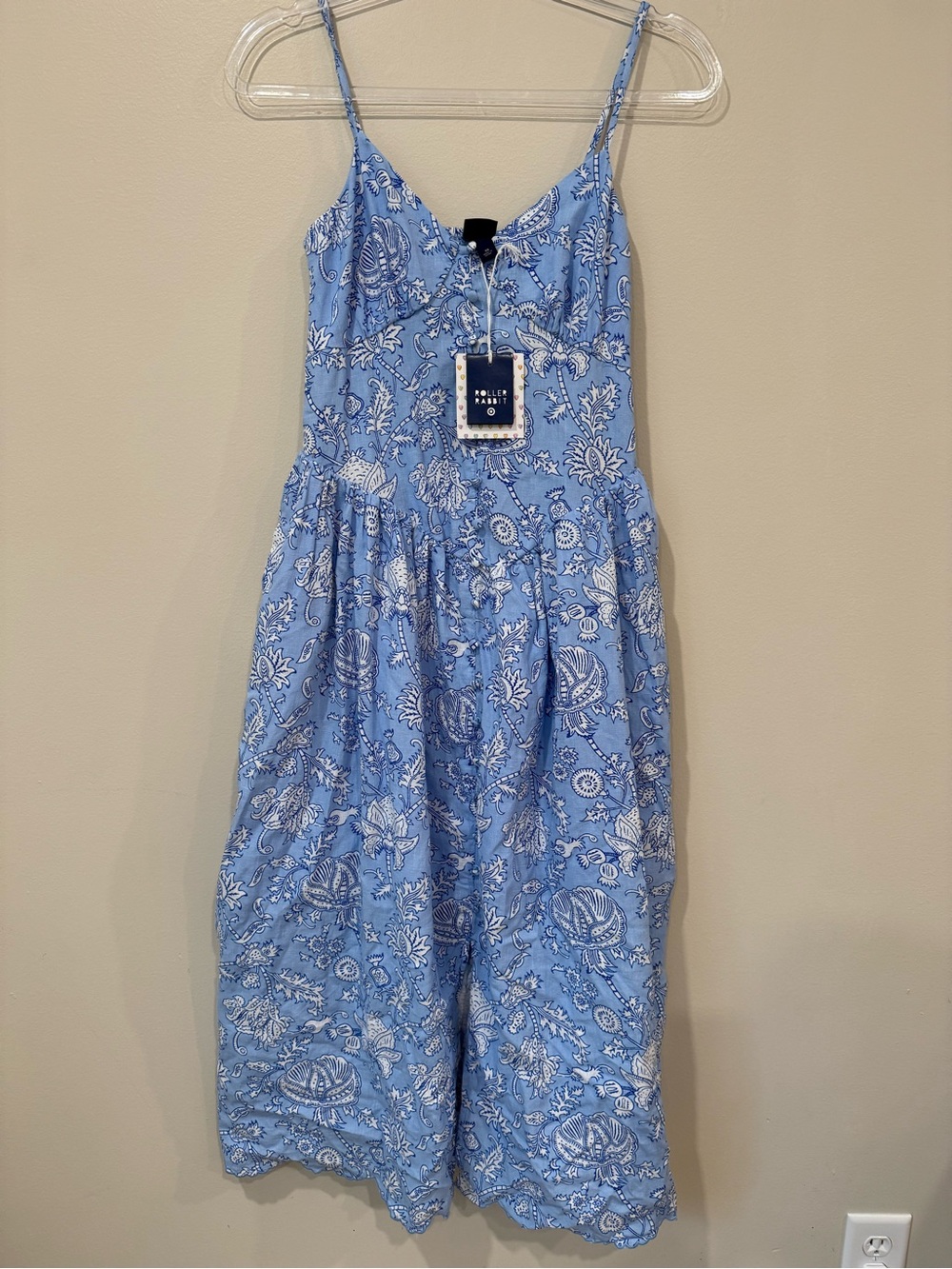 Roller Rabbit x Target Light Blue Paisley Vine Midi Dress